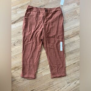 NWT a new day woman’s brown/rust dressy trousers with pockets